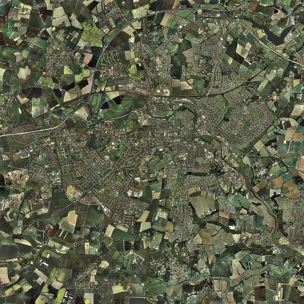 Colchester, Essex, UK, aerial photograph