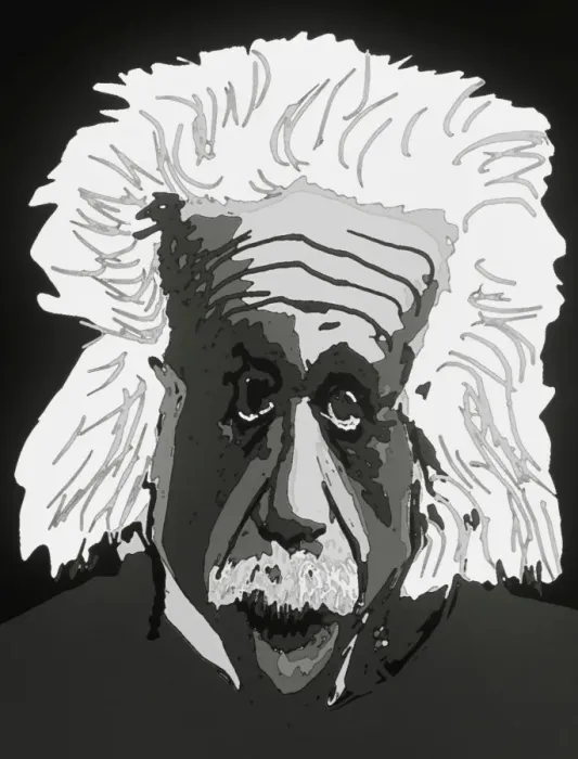 Framed Print : Albert Einstein Computer Art Print Framed Print : Albert Einstein Computer Art Print