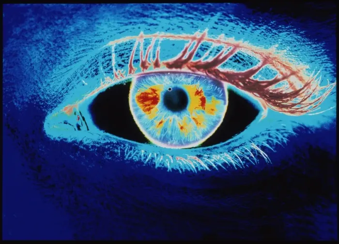 Framed Print : Negative Image Human Eye Computer Graphic Print Framed Print : Negative Image Human Eye Computer Graphic Print