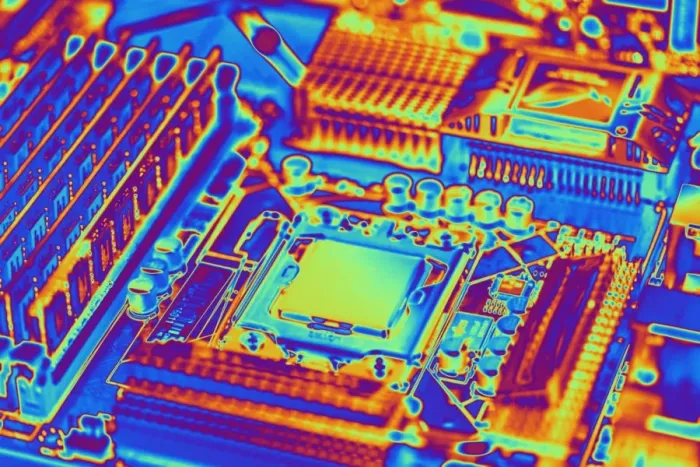 Framed Print : Intel Core i7 Motherboard Print