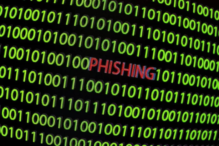 Framed Print : Computer Security Print: Binary Code Surrounds Phishing Concept Framed Print : Computer Security Print: Binary Code Surrounds Phishing Concept
