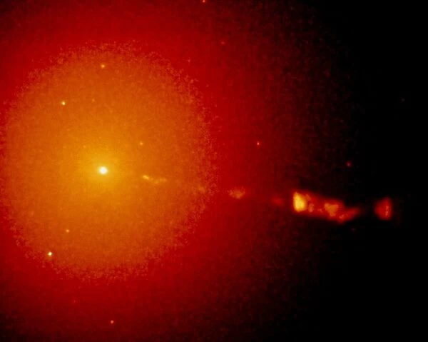 Core of galaxy M87 seen by Hubble Space Telescope