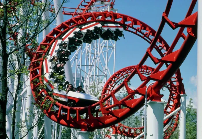 Framed Print : Corkscrew Coil Rollercoaster Print Framed Print : Corkscrew Coil Rollercoaster Print