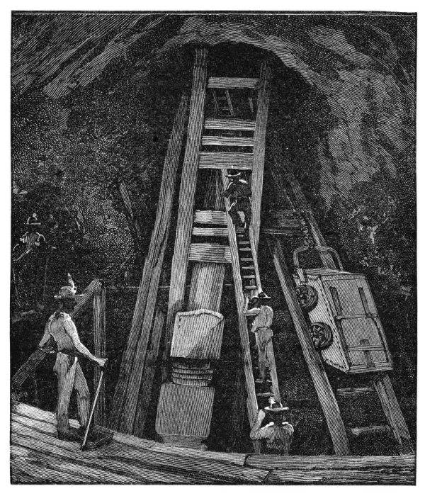 Framed Print : 19th Century Cornish Tin Mining Print Framed Print : 19th Century Cornish Tin Mining Print