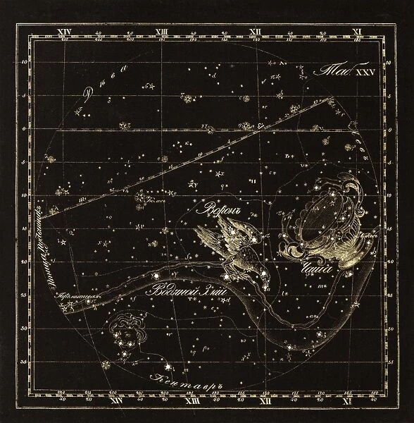 Corvus constellations, 1829 C016  /  4411