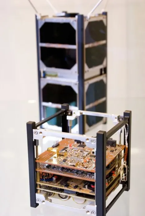 Framed Print : Cubesat Microsatellite Print Framed Print : Cubesat Microsatellite Print