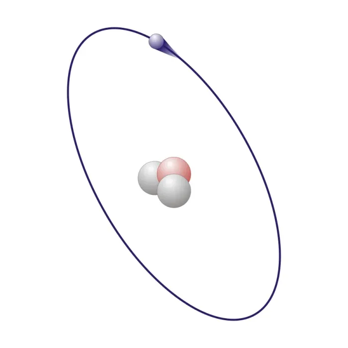 Framed Print : Deuterium Atomic Model Print Framed Print : Deuterium Atomic Model Print