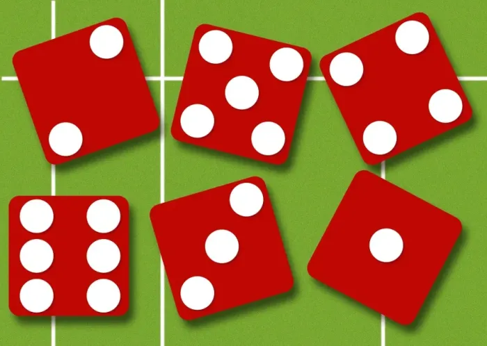 Framed Print : Dice Print