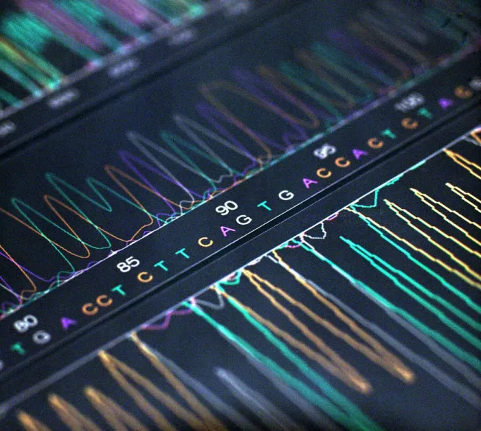 Framed Print : DNA Analysis Print: Double Helix DNA Sequencing Results Framed Print : DNA Analysis Print: Double Helix DNA Sequencing Results