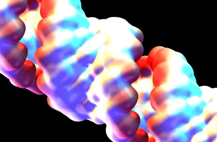 Framed Print : DNA Molecular Surface Print Framed Print : DNA Molecular Surface Print