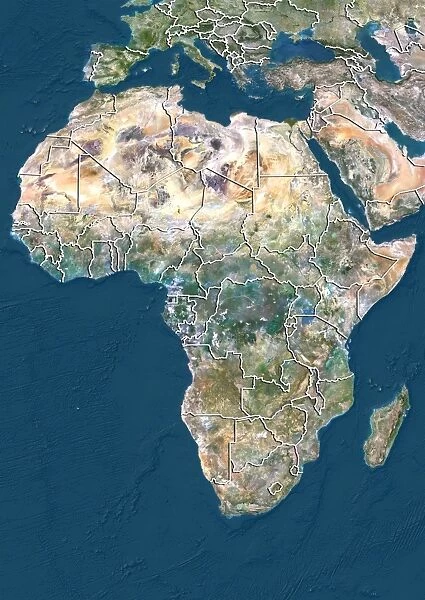 DR Congo, satellite image