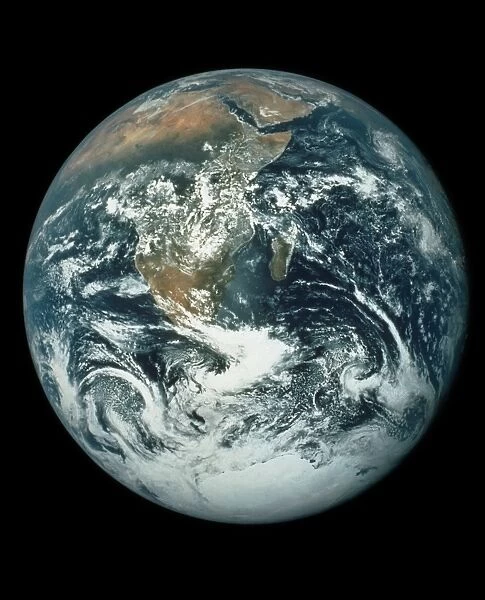 Whole Earth, showing Antartica, Africa and Arabia