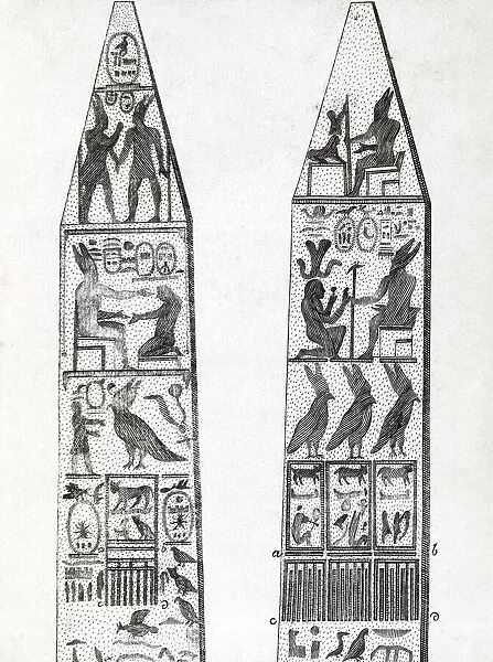 Egyptian obelisks, 18th century artwork