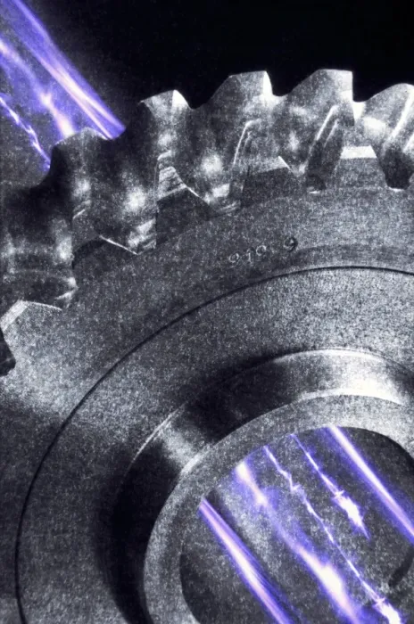 Framed Print : Electromechanics Print: Flash of Electricity Through a Gear