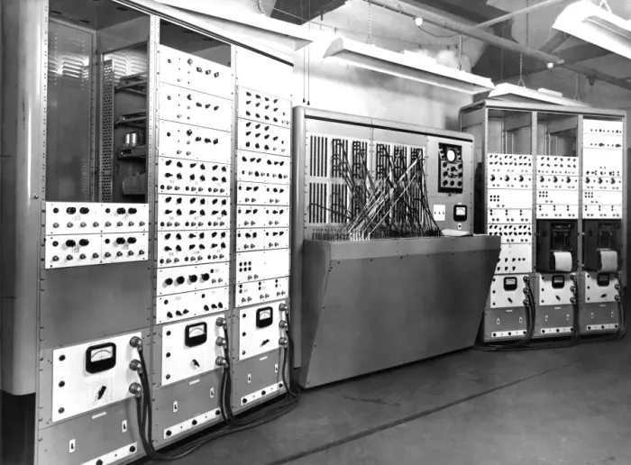 Framed Print : 1954 Electronic Simulator Print