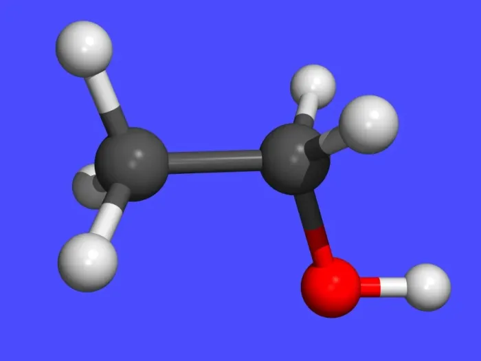 Framed Print : Computer-generated molecular model of ethanol print Framed Print : Computer-generated molecular model of ethanol print