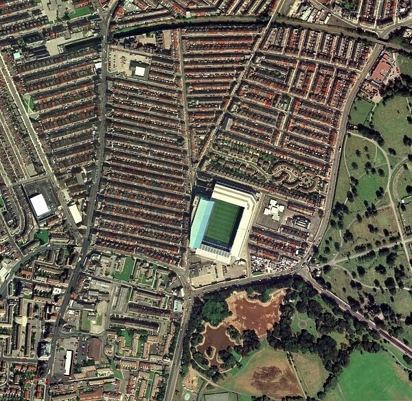 Evertons Goodison Park stadium, aerial