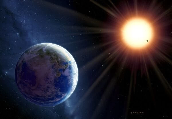 Extrasolar planet Gliese 581c, artwork