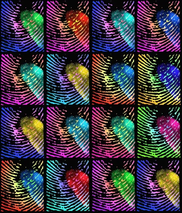 Framed Print : Unique Fingerprints Print Framed Print : Unique Fingerprints Print