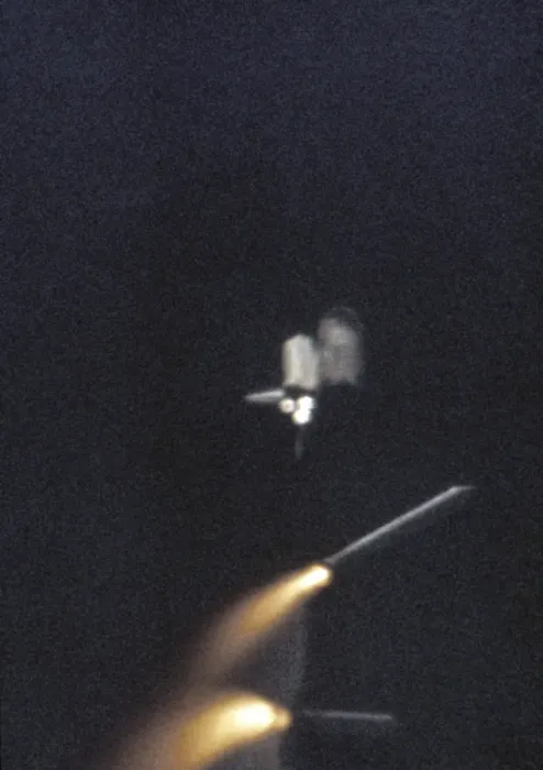 Framed Print : First Space Shuttle launch Print