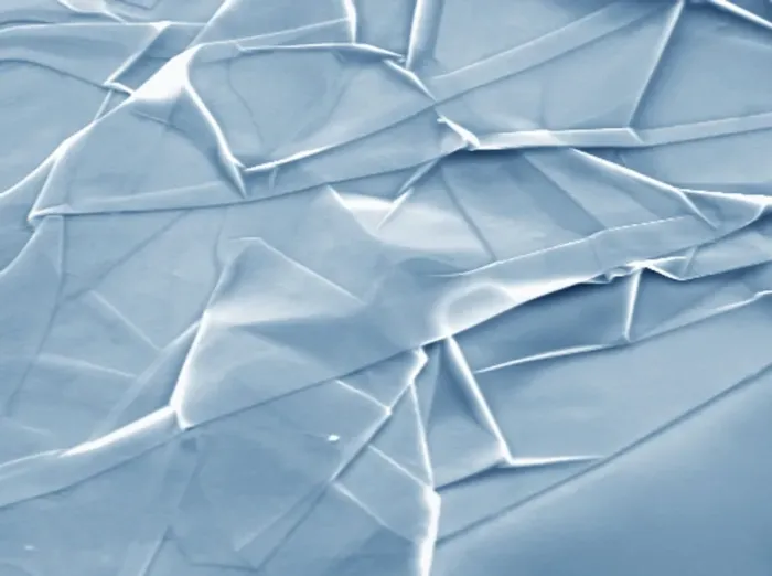 Framed Print : Crumpled Graphene Layer Print