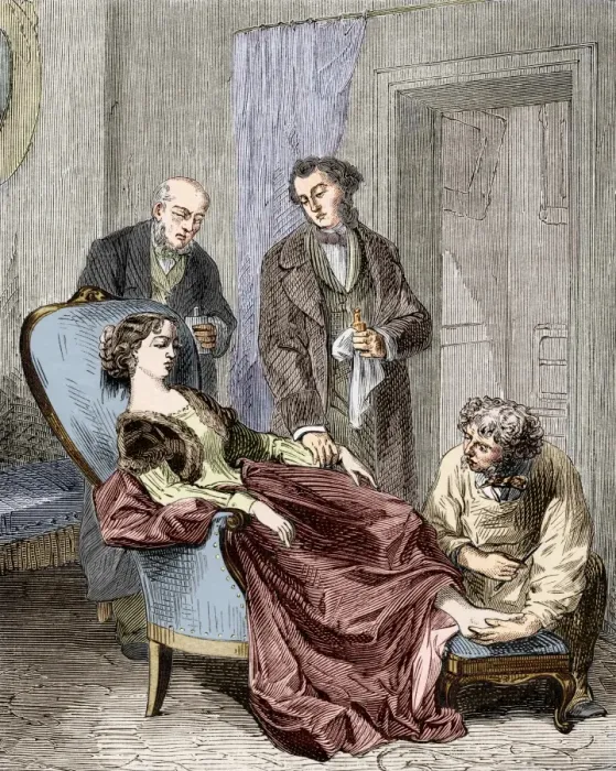 Framed Print : Hannah Greener and Chloroform Print, 1848 Framed Print : Hannah Greener and Chloroform Print, 1848