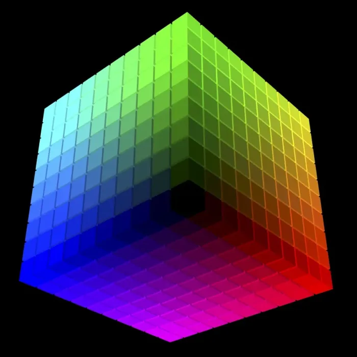 Framed Print : Hickethier Colour-Cube Print Framed Print : Hickethier Colour-Cube Print