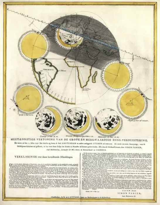 Framed Print : 1748 Solar Eclipse Print