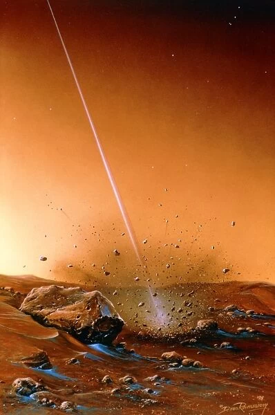 Landing of Martian subsurface probe