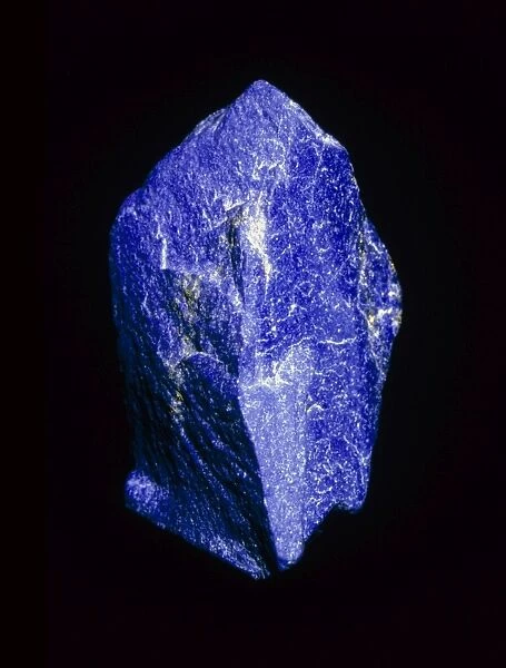 Lapis lazuli, a rare, deep blue gemstone