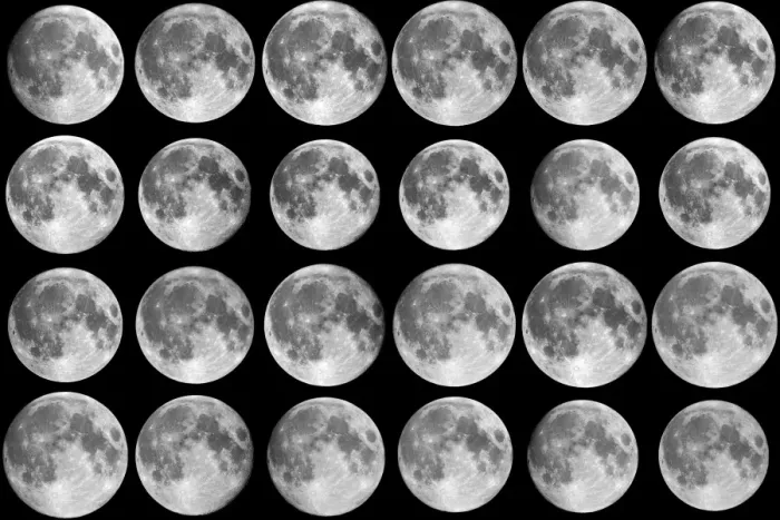 Framed Print : Lunar Libration Sequence Print Framed Print : Lunar Libration Sequence Print