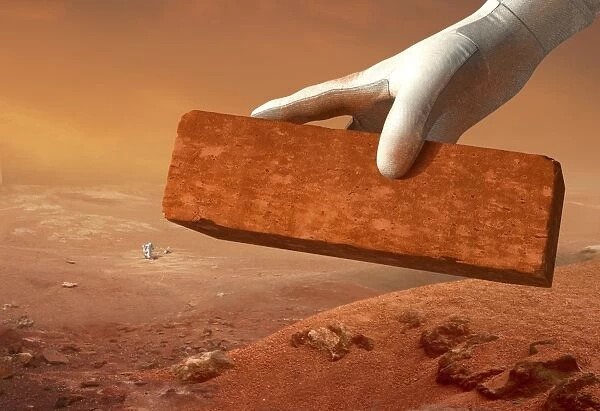 Martian settlement, artwork