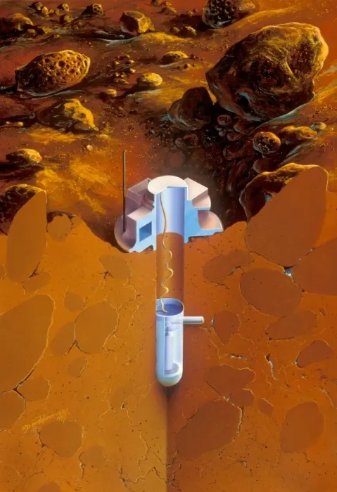 Framed Print : Martian Subsurface Probe Print Framed Print : Martian Subsurface Probe Print