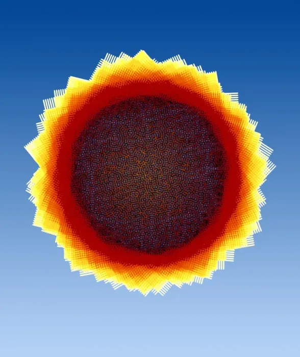 Framed Print : Print of Iterative Wave Pattern Framed Print : Print of Iterative Wave Pattern