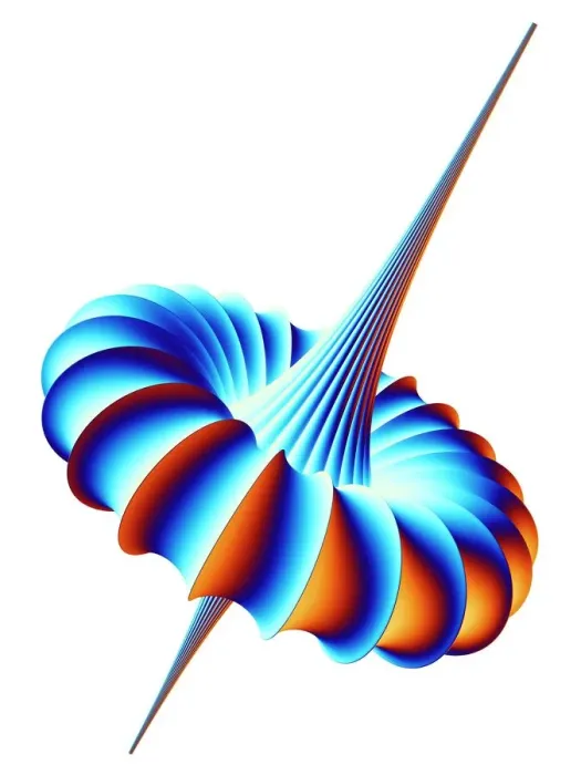 Framed Print : Mathematical model Print - Breather Wave Framed Print : Mathematical model Print - Breather Wave