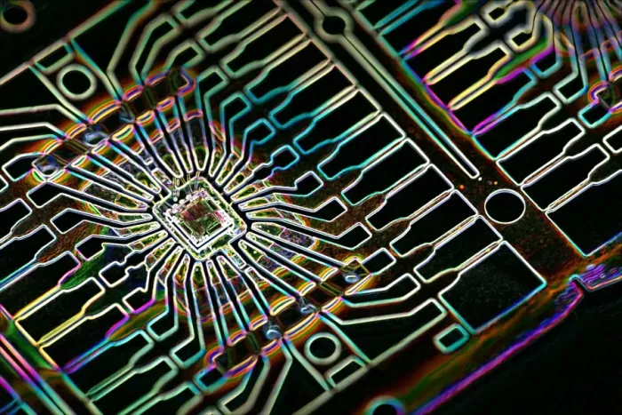 Framed Print : Microprocessor Chip Print Framed Print : Microprocessor Chip Print