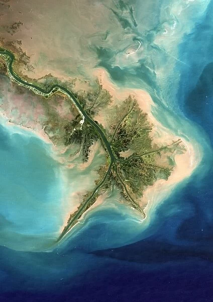Mississippi Delta, satellite image