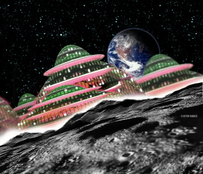 Framed Print : Moon Hotel Print Framed Print : Moon Hotel Print