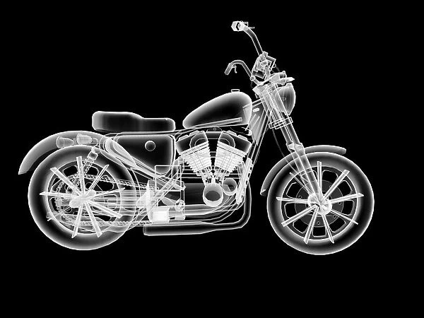 Motorbike, simulated x-ray