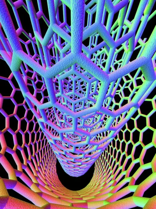 Framed Print : Carbon Nanotube Structure Print Framed Print : Carbon Nanotube Structure Print