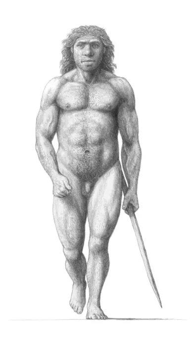 Framed Print : Neanderthal Man Print Framed Print : Neanderthal Man Print