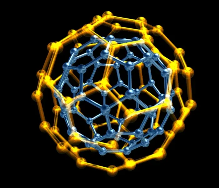 Framed Print : Nested fullerene molecules Print Framed Print : Nested fullerene molecules Print