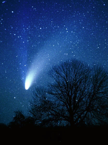 Optical image of comet Hale-Bopp, 6 April 1997