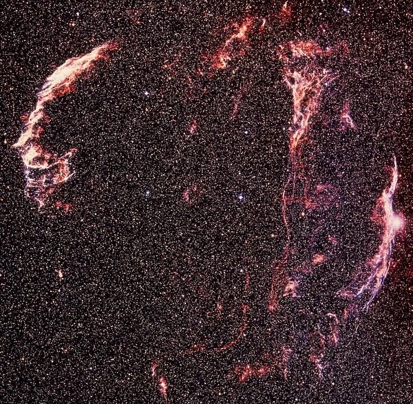 Optical image of the Cygnus loop supernova remnant