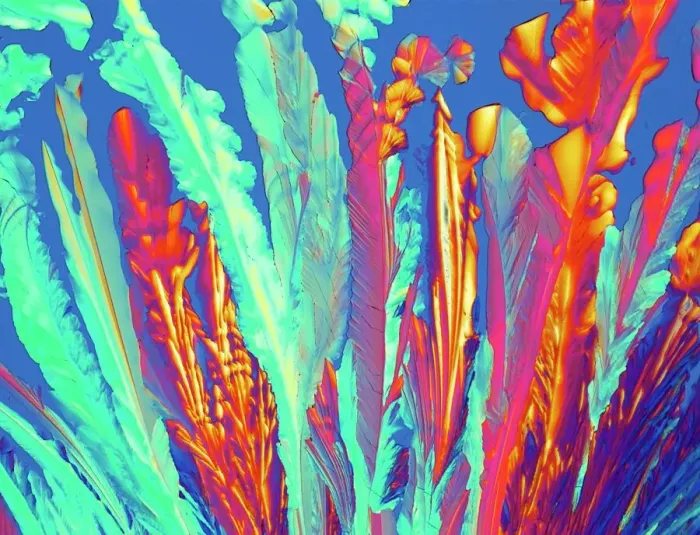 Framed Print : Oxytocin crystals, light micrograph Print Framed Print : Oxytocin crystals, light micrograph Print