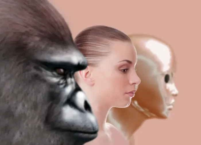 Framed Print : Past and Future Human Evolution Print Framed Print : Past and Future Human Evolution Print