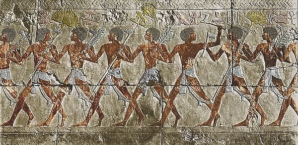 Pharoahs soldiers marching fast