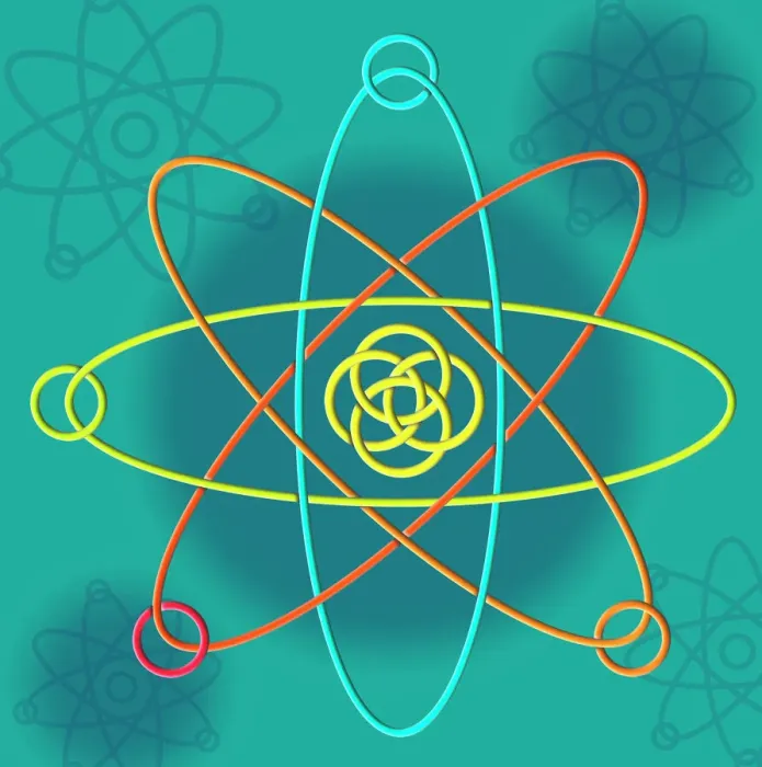 Framed Print : Atomic Structure Print, Computer Artwork Framed Print : Atomic Structure Print, Computer Artwork