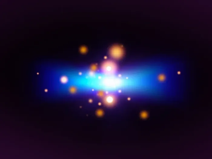 Framed Print : Quantum particles Print
