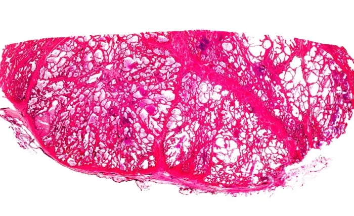 Framed Print : Prostate gland light micrograph print Framed Print : Prostate gland light micrograph print